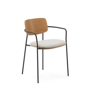 Scaun dining maro deschis din textil Maureen Kave Home