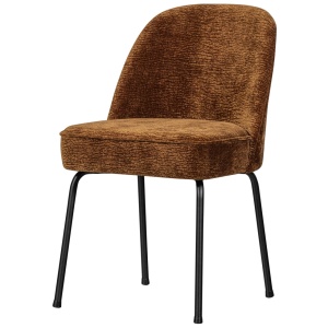 Scaun dining maro deschis/negru din textil Vogue Chenille Woood
