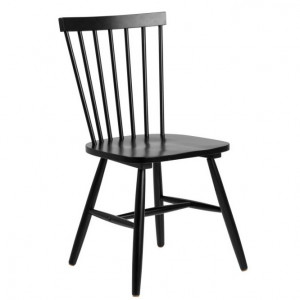 Scaun dining negru din lemn Riano Actona Company
