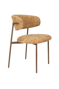 Scaun dining ocru din textil Claes Quiet Object