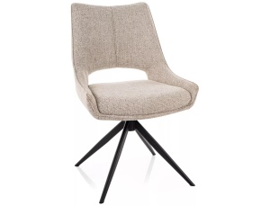 Scaun dining rotativ bej din textil Fino I The Home Collection