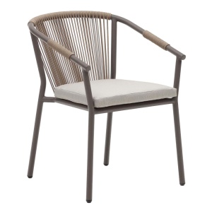 Scaun exterior dining din textil bej Xelida Kave Home