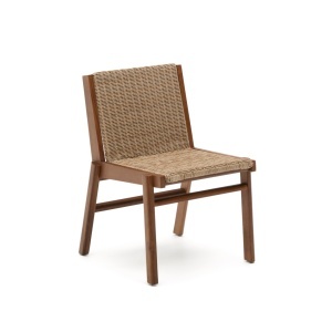 Scaun exterior dining maro din lemn Itani Kave Home