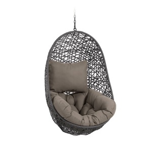 Scaun suspendat gri inchis din metal Florina Kave Home