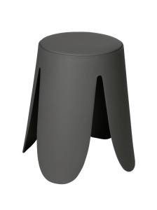 Scaunel pentru baie gri antracit din plastic Comiso Wenko
