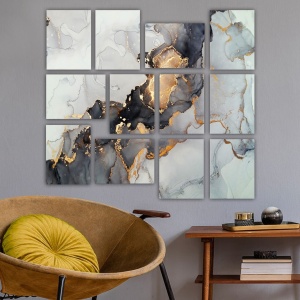 Set 12 tablouri multicolore 15x20 cm Form The Home Collection