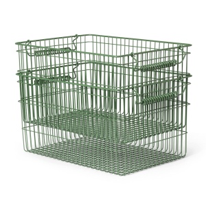 Set 2 cosuri verzi din metal Cala Ferm Living