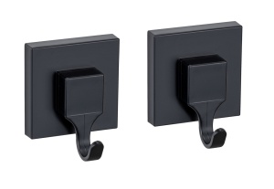 Set 2 cuiere din plastic negru Quadro Wenko