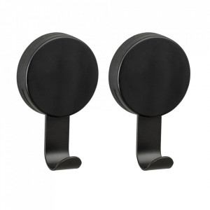 Set 2 cuiere negre din metal Pavia Wenko