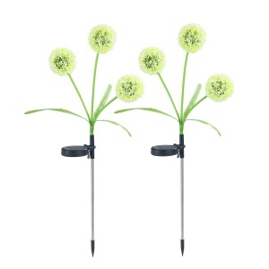 Set 2 decoratiuni luminoase pentru exterior multicolore din metal 75 cm Dandelion Wenko