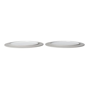 Set 2 farfurii pentru desert gri/albe din ceramica 22 cm Sonae Ferm Living