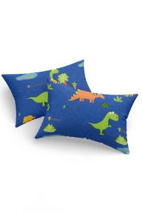 Set 2 fete de perna multicolore din fibre 50x70 cm Dinolar The Home Collection