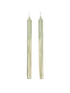 Set 2 lumanari verde ceai din fibre naturale 30 cm Dryp Ferm Living