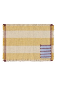 Set 2 protectii de masa din bumbac galben miere 38x54 cm Handloom Lorena Canals