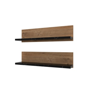 Set 2 rafturi maro/negre Shelf The Home Collection