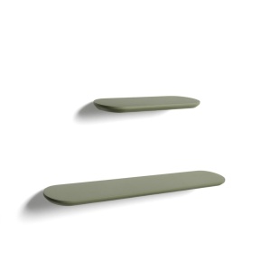 Set 2 rafturi verzi din metal Arely Kave Home