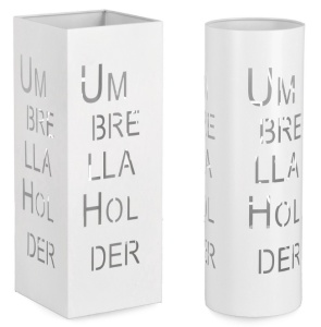 Set 2 suporturi pentru umbrele albe din metal Eymar Bizzotto