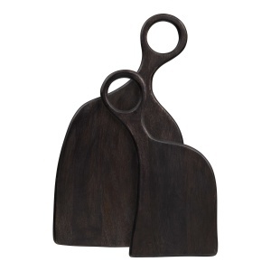 Set 2 tocatoare din lemn negru Palani House Nordic