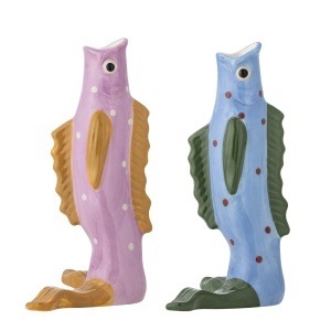 Set 2 vaze multicolore din ceramica Mako Bloomingville