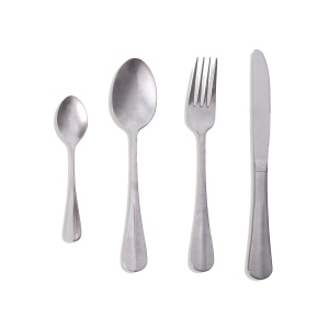 Set 24 tacamuri argintii din metal Dina Vical Home