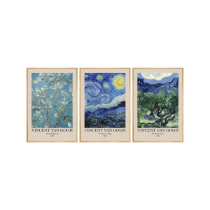 Set 3 tablouri multicolore din lemn 30x40 cm Huhu269 The Home Collection