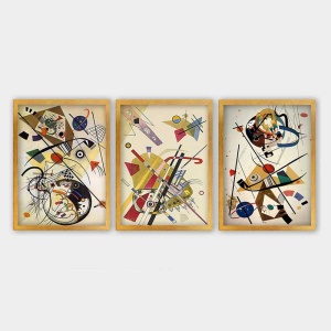 Set 3 tablouri multicolore din lemn 35x45 cm 3AC_UN2962870_3545 The Home Collection