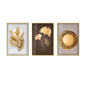 Set 3 tablouri multicolore din sticla 40x60 cm Huhu386 The Home Collection