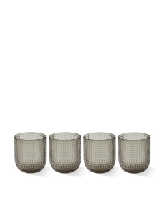 Set 4 pahare gri deschis din sticla 300 ml Rooftop Pols Potten