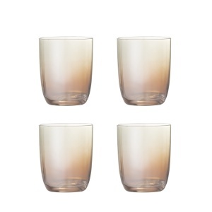 Set 4 pahare maro din sticla 375 ml Aston Bloomingville