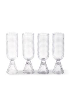 Set 4 pahare pentru sampanie transparente din sticla 220 ml Rooftop Pols Potten