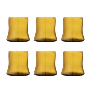 Set 6 pahare maro din sticla 300 ml Florentine Bloomingville