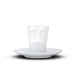 Set ceasca si farfurioara din ceramica 80 ml Baffled Tassen