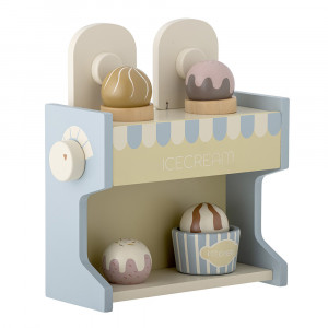 Set de joaca 8 piese multicolor din lemn si MDF Vallie Bloomingville Mini