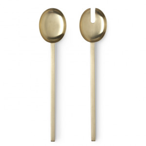 Set lingurita si furculita pentru salata din metal Fein Ferm Living