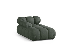 Sezlong pentru canapea modulara verde muschi din textil pentru 1 persoana Bellis Liberty Left Micadoni