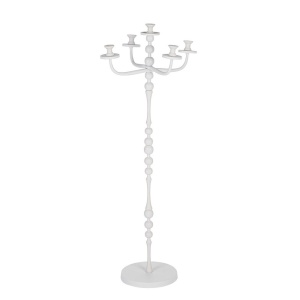 Sfesnic alb din metal 123 cm Ridhi Bizzotto