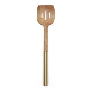 Spatula maro din lemn Sataya Stripe Kave Home