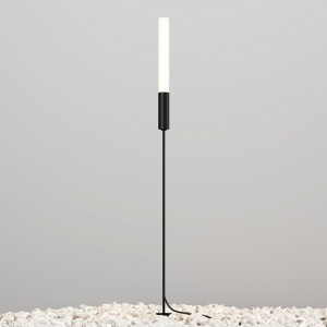 Stalp de iluminat pentru exterior gri grafit din metal cu LED 100 cm Flare Maytoni