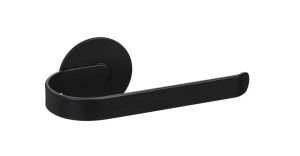 Suport hartie igienica negru din metal Bivio Wenko