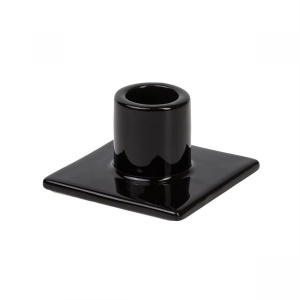 Suport lumanare negru din ceramica 4 cm Black Seletti