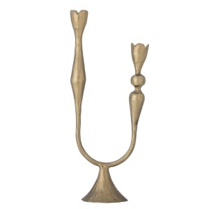 Suport lumanari maro alama din metal 31 cm Vesc Bloomingville