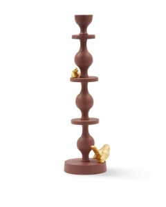 Suport lumanari mov din metal 37 cm Climbing Pole Pols Potten