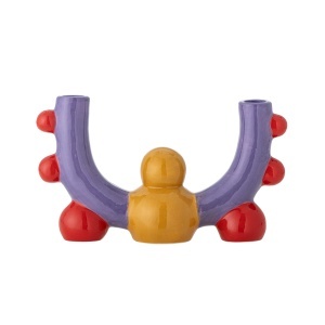 Suport lumanari multicolor din ceramica 15 cm Edivia Bloomingville