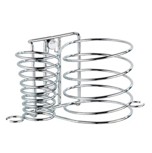 Suport pentru uscator par argintiu din metal Milano One Wenko