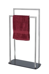 Suport prosoape argintiu/negru din metal 48 cm Ravina Wenko