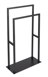 Suport prosoape negru din metal 20 cm Rivaltana Wenko