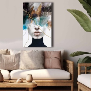 Tablou multicolor din fibre naturale 45x70 cm 4570softc-013 The Home Collection