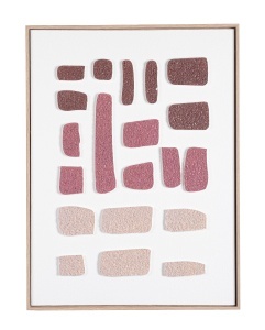 Tablou multicolor din fibre naturale 60x80 cm Kael 253226 Bizzotto