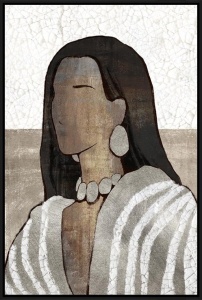 Tablou multicolor din fibre naturale 63x93 cm Talent Bizzotto