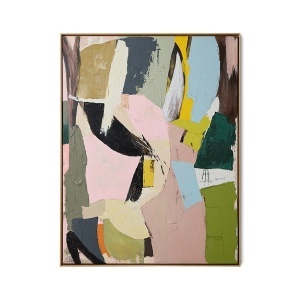Tablou multicolor din lemn 103x133 cm Colour Cult HKliving